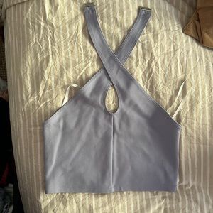 Aritzia size small halter neck purple tank